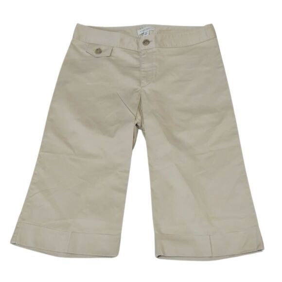 Banana Republic Stretch Tan/Beige Wide Leg Women’s Capri Shorts, NWOT, Size 8 - Picture 1 of 5